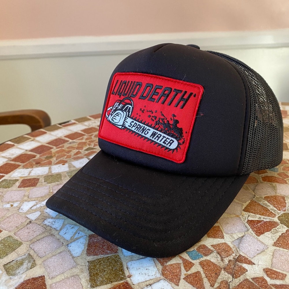 Liquid Death Chainsaw Trucker